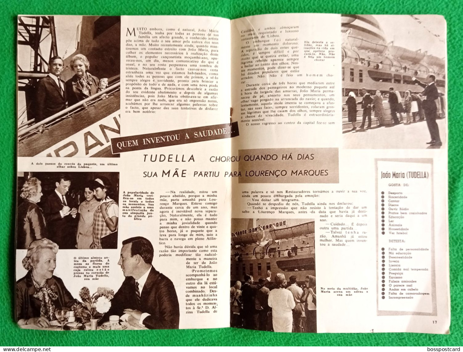 Lisboa - Revista "Álbum da Canção" Nº 8, 1963 - João Maria Tudela - Música - Cinema - Teatro - Artista -Coimbra Portugal