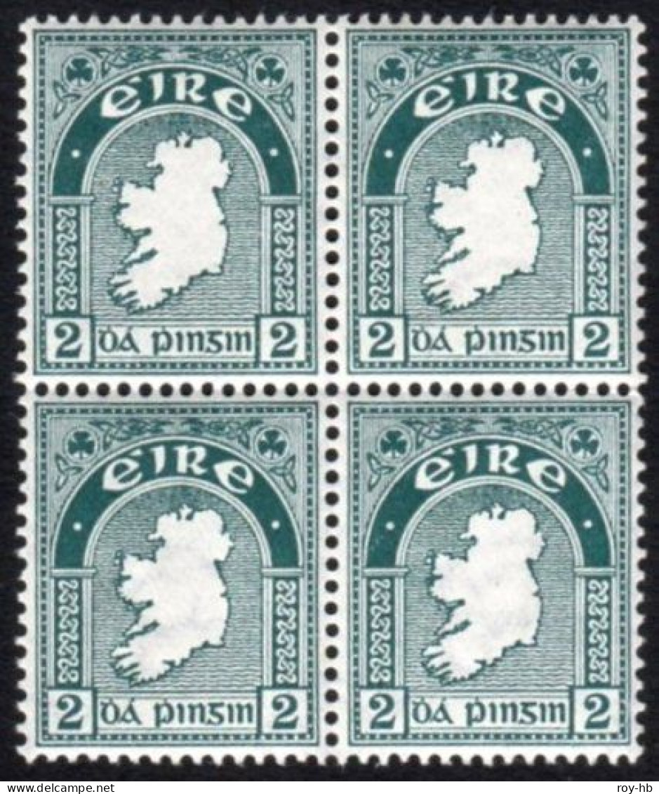 1922 2d With Wmk. Inv. & Reversed Block Of 4, U/m Mint And Perfectly Centred, One Of The Finest Blocks Surviving. - Nuovi