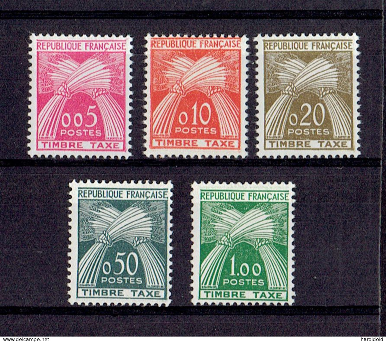 FRANCE - TAXE - N°90/94 - XX MNH TTB - 1960-.... Nuevos