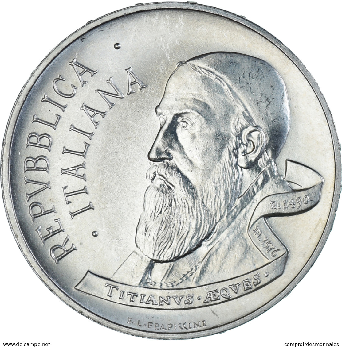 Monnaie, Italie, 500 Lire, 1990, Rome, 500e Anniversaire De La Naissance Du - Herdenking