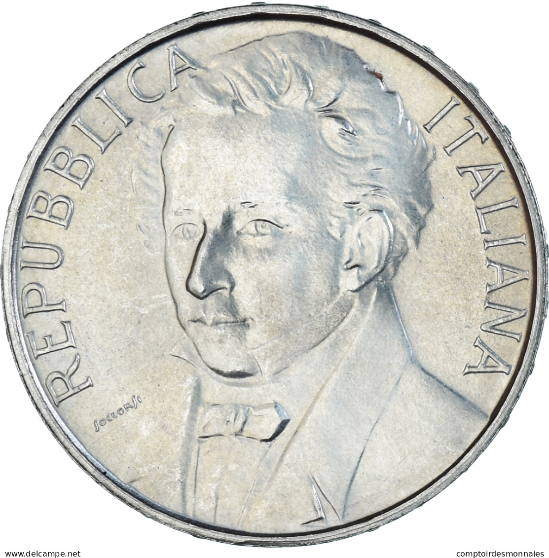 Monnaie, Italie, 500 Lire, 1987, Rome, Leopardi, SPL, Argent, KM:132 - Commemorative