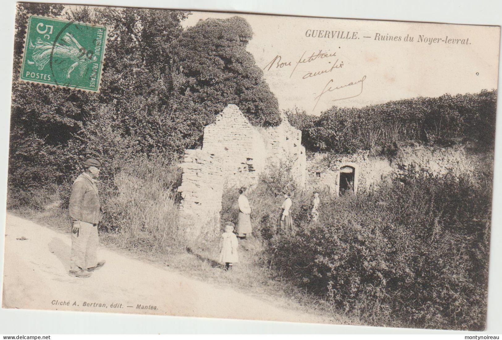 DAV : Yvelines :  GUERVILLE :  Ruines  Du  Noyer Levrat - Guerville