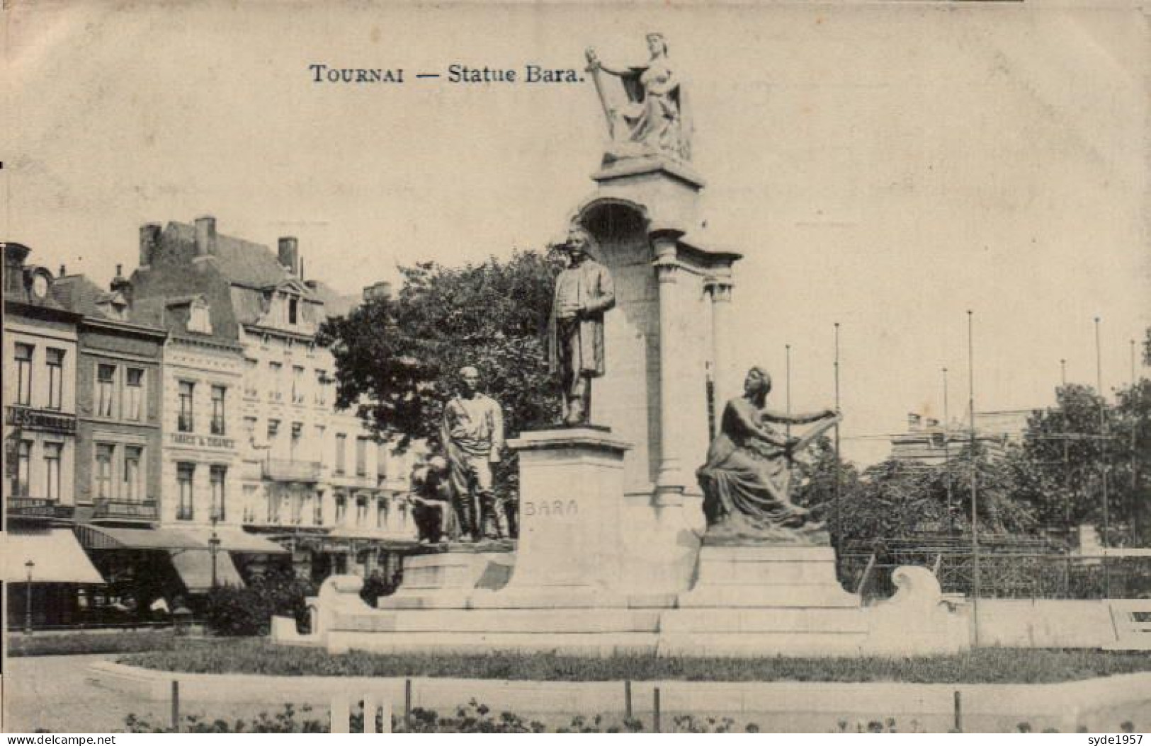 Tournai - Statue BARA Début 1900 - Doornik
