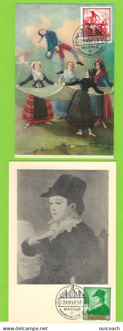 Oeuvres De Goya, Espagne Cartes-maximum 901 à 910 - Tarjetas Máxima