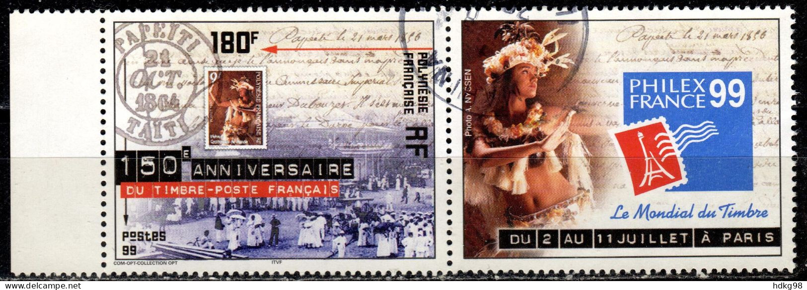 F P+ Polynesien 1999 Mi 800 Briefmarken - Used Stamps