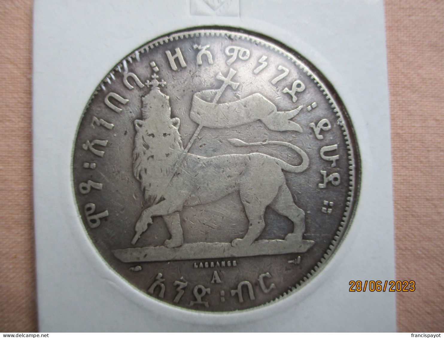 Ethiopia Menelik 1 Birr 1889 EE (1896/97) - Aethiopien
