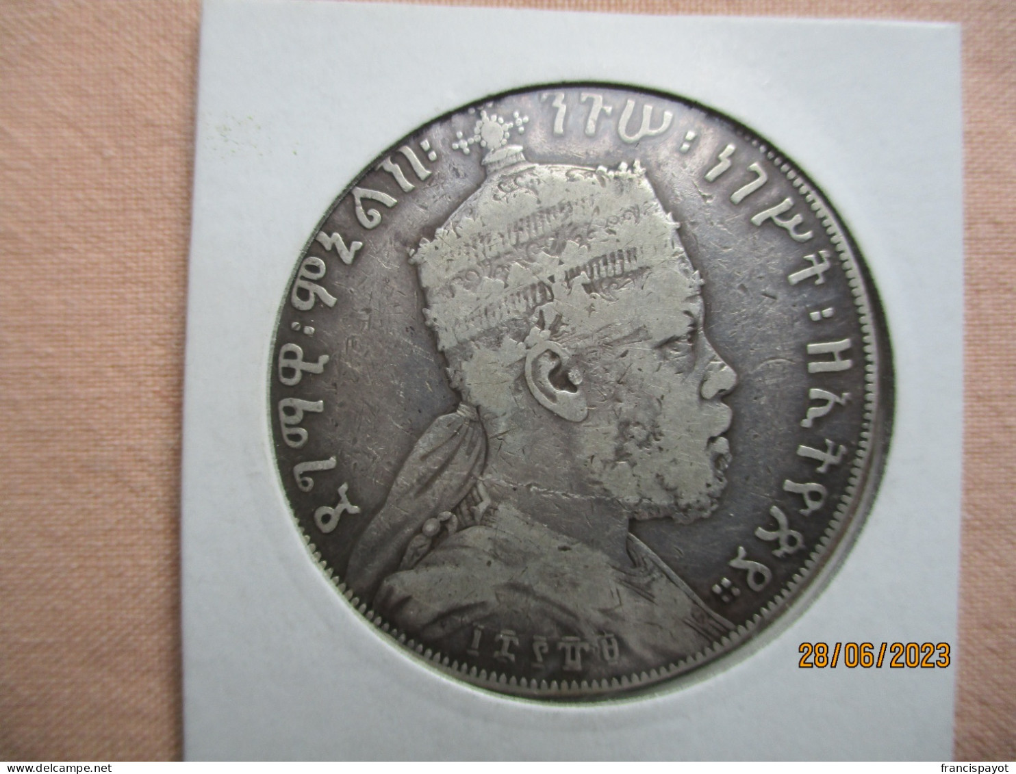 Ethiopia Menelik 1 Birr 1889 EE (1896/97) - Aethiopien