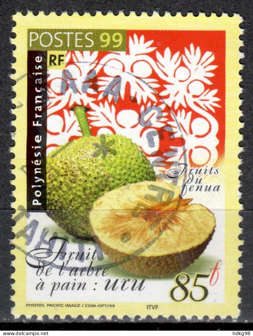 F P+ Polynesien 1999 Mi 802 Brotfrucht - Used Stamps