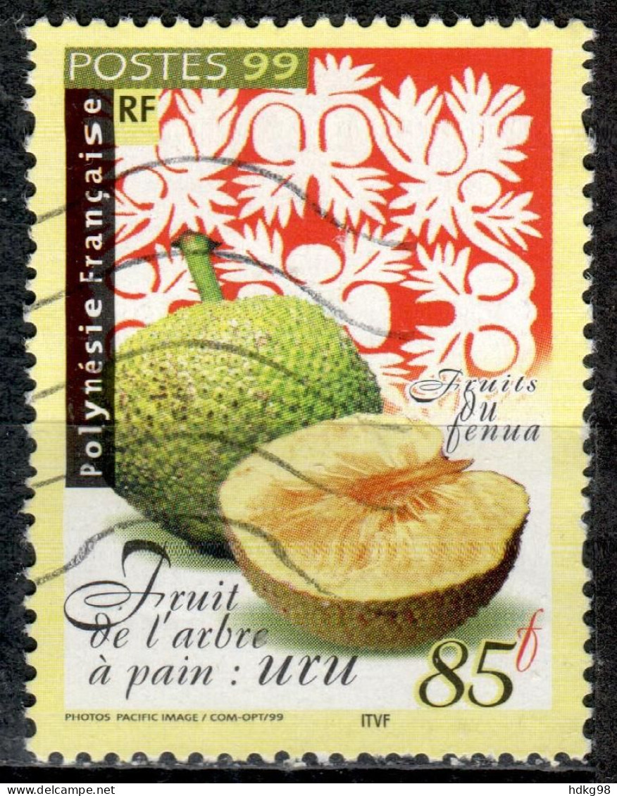 F P+ Polynesien 1999 Mi 802 Brotfrucht - Usados