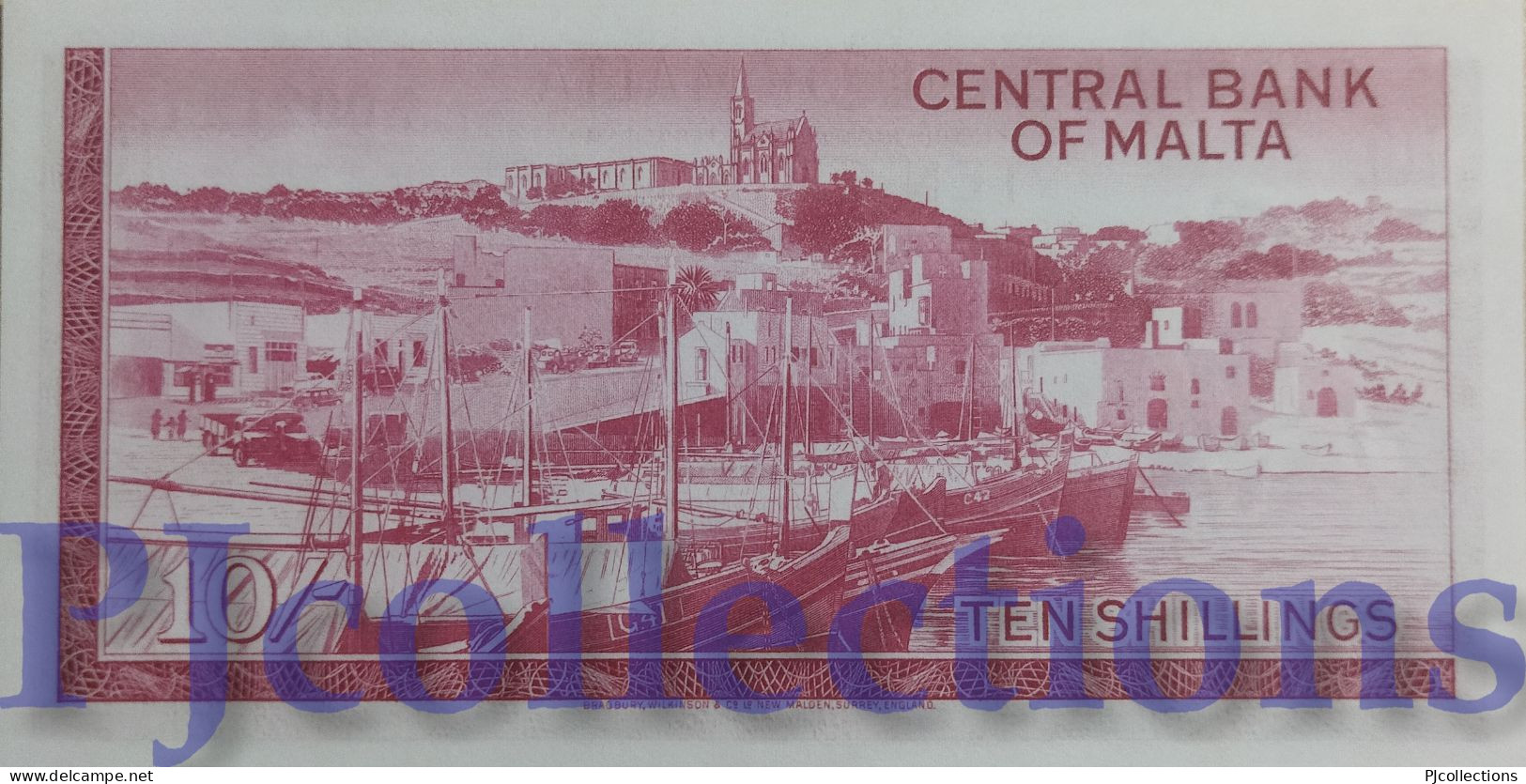 MALTA 10 SHILLINGS 1968 PICK 28a UNC LOW SERIAL NUMBER "A/1 002125" - Malta