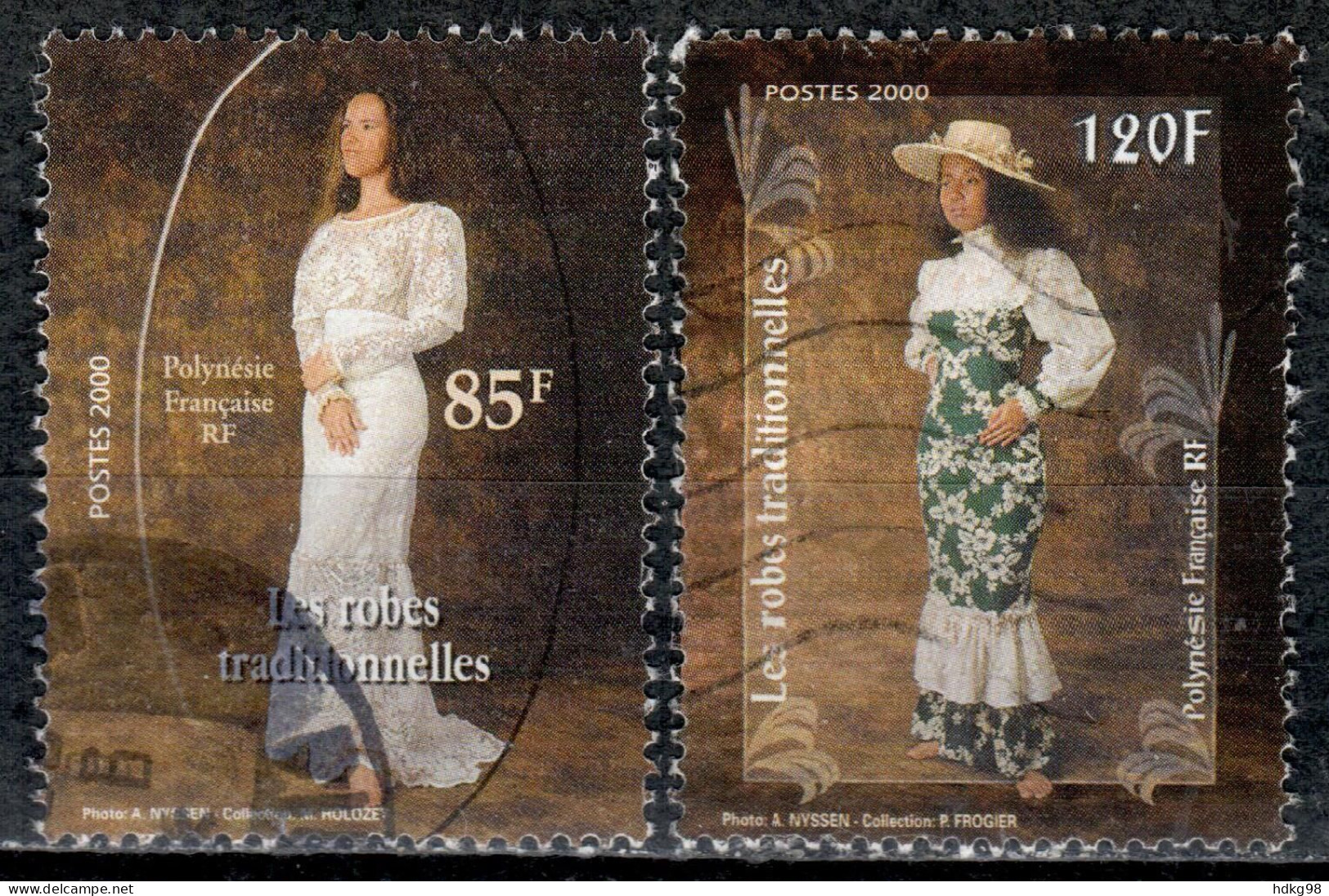 F P+ Polynesien 2000 Mi 820-21 Brautkleider - Used Stamps