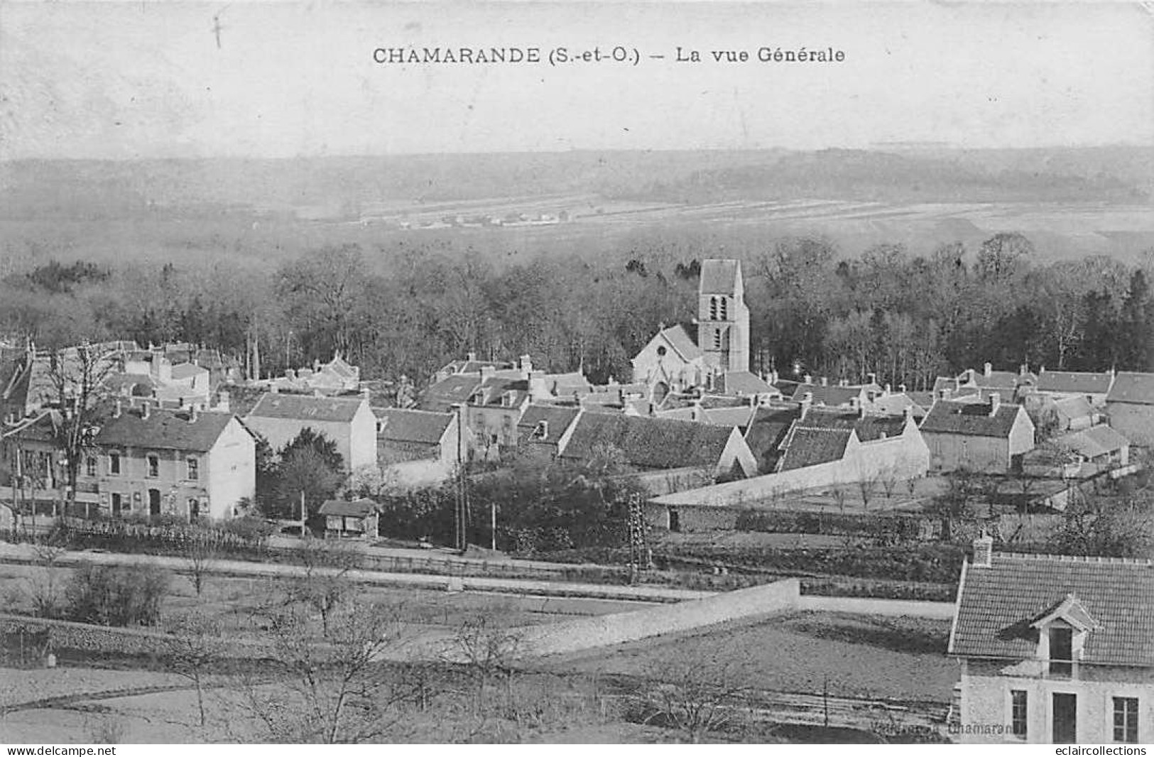 Chamarande           91         Vue Générale Et La Gare                      (voir Scan) - Autres & Non Classés