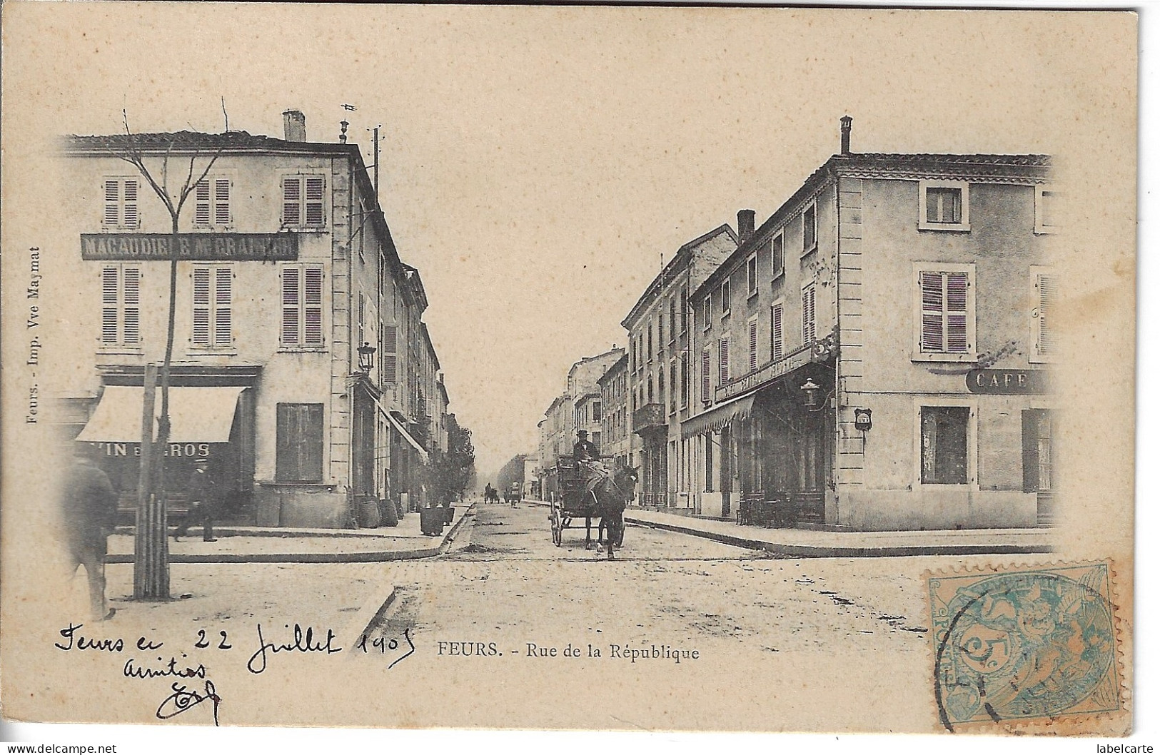 LOIRE 42. FEURS RUE DE LA REPUBLIQUE - Feurs