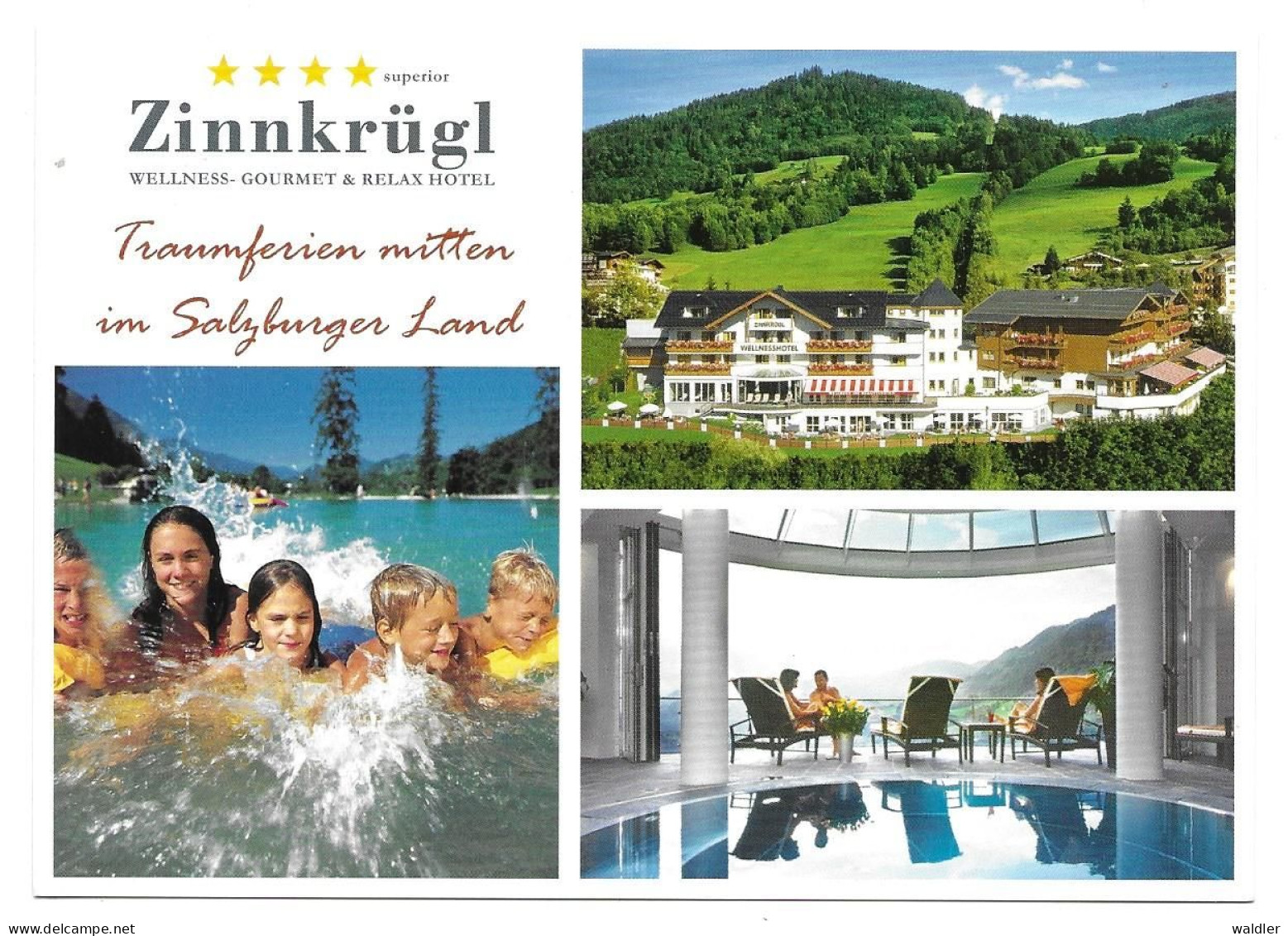 5600  ST. JOHANN I. PONGAU  --  HOTEL ZINNKRÜGL  -  WERBEKARTE - St. Johann Im Pongau