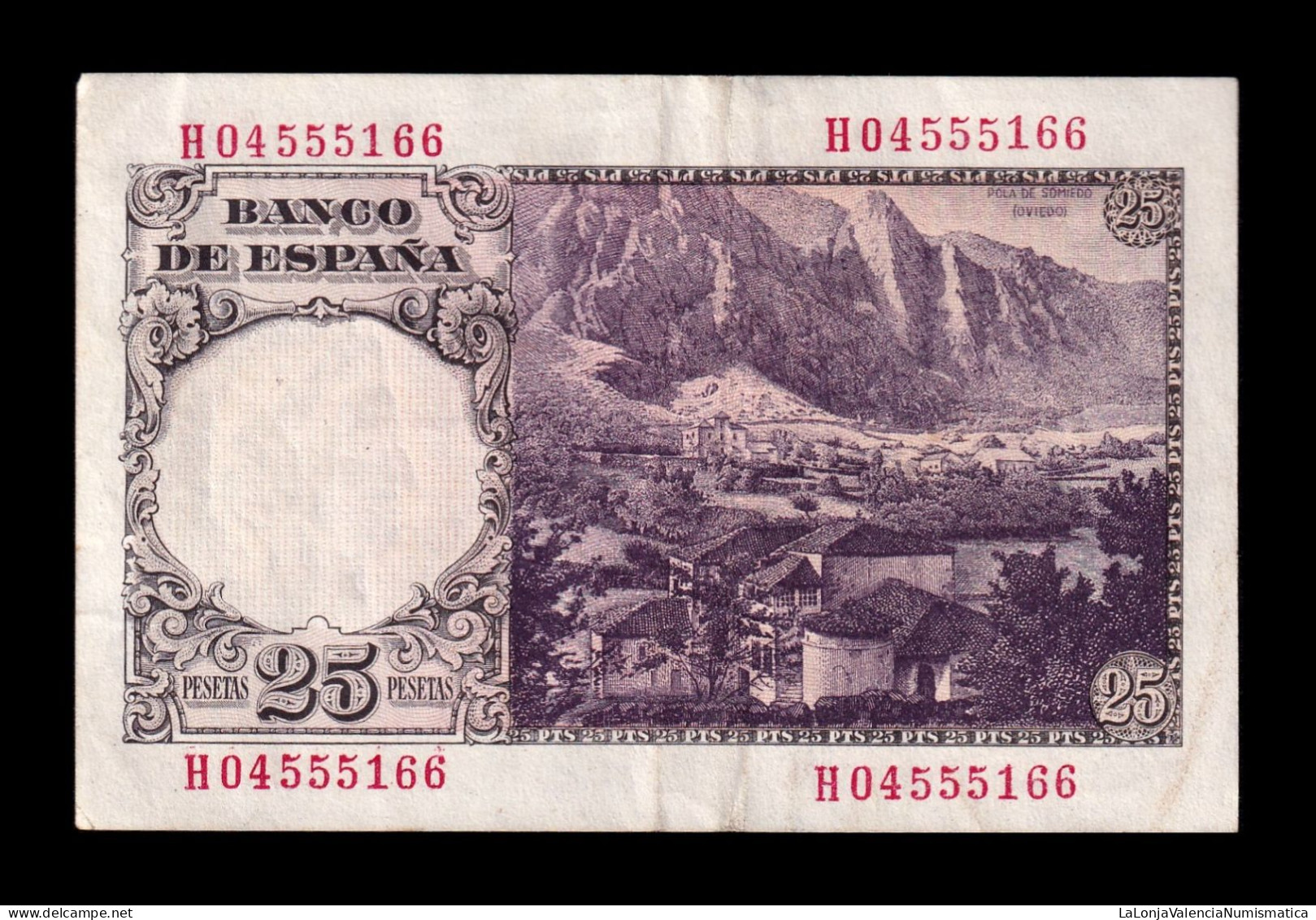 España 25 Pesetas Florez Estrada 1946 Pick 130 Serie H Mbc/+ Vf/+ - 25 Pesetas