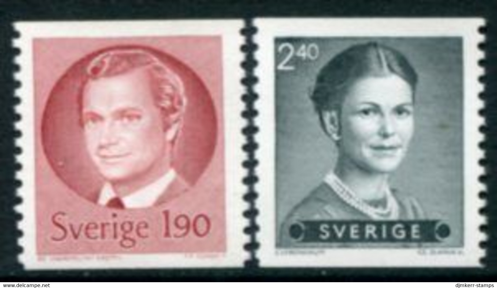 SWEDEN 1984 Definitive: King And Queen MNH / **.  Michel 1276-77 - Nuovi