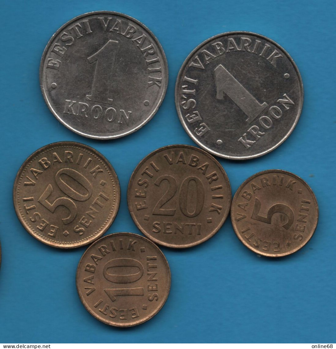 ESTONIA LOT MONNAIES 6 COINS 1991-1995 - Estonia