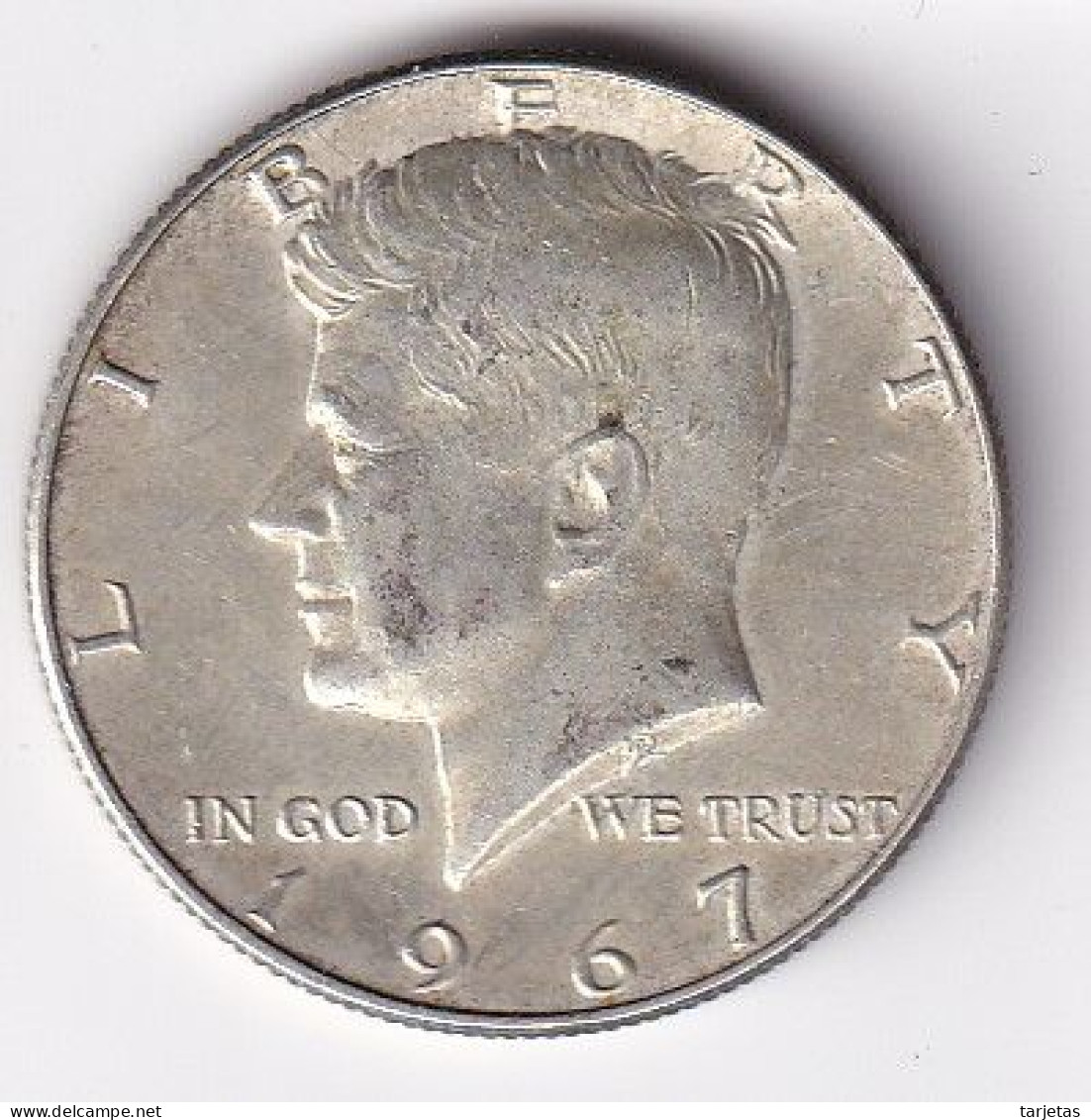 MONEDA DE PLATA DE ESTADOS UNIDOS DE HALF DOLLAR DEL AÑO 1967 - KENNEDY   (COIN) SILVER,ARGENT. - 1964-…: Kennedy