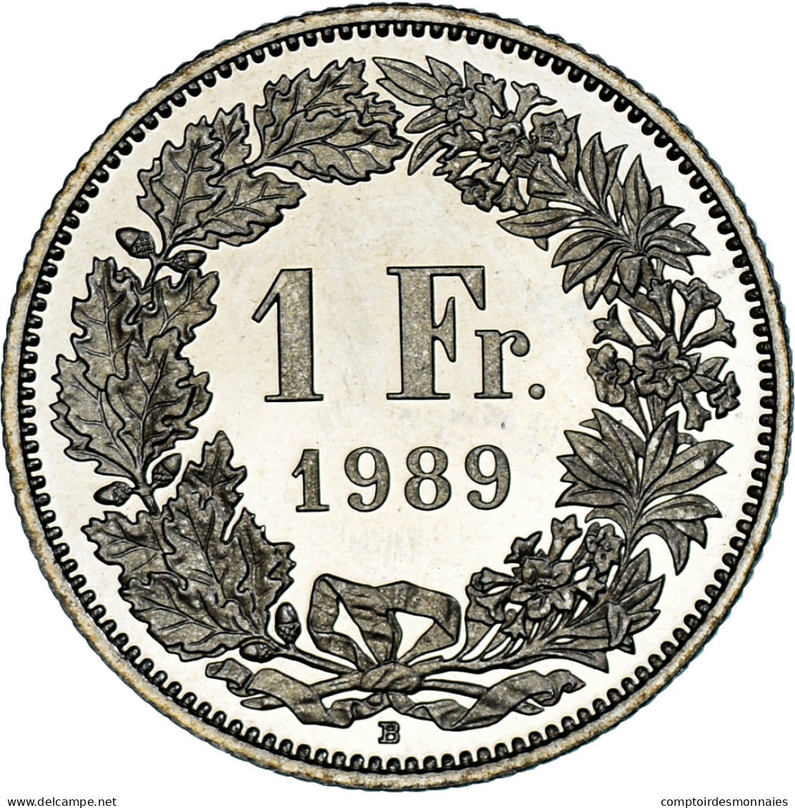 Monnaie, Suisse, Franc, 1989, Bern, BE, SPL, Du Cupronickel, KM:24a.3 - Autres & Non Classés