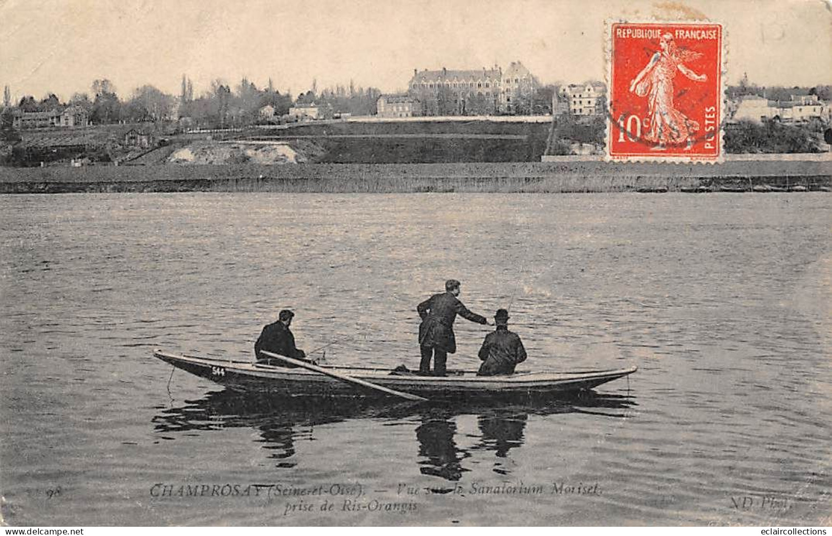 Chamarande           91          Sanatorium Et Pêcheurs En Bateau                  (voir Scan) - Sonstige & Ohne Zuordnung