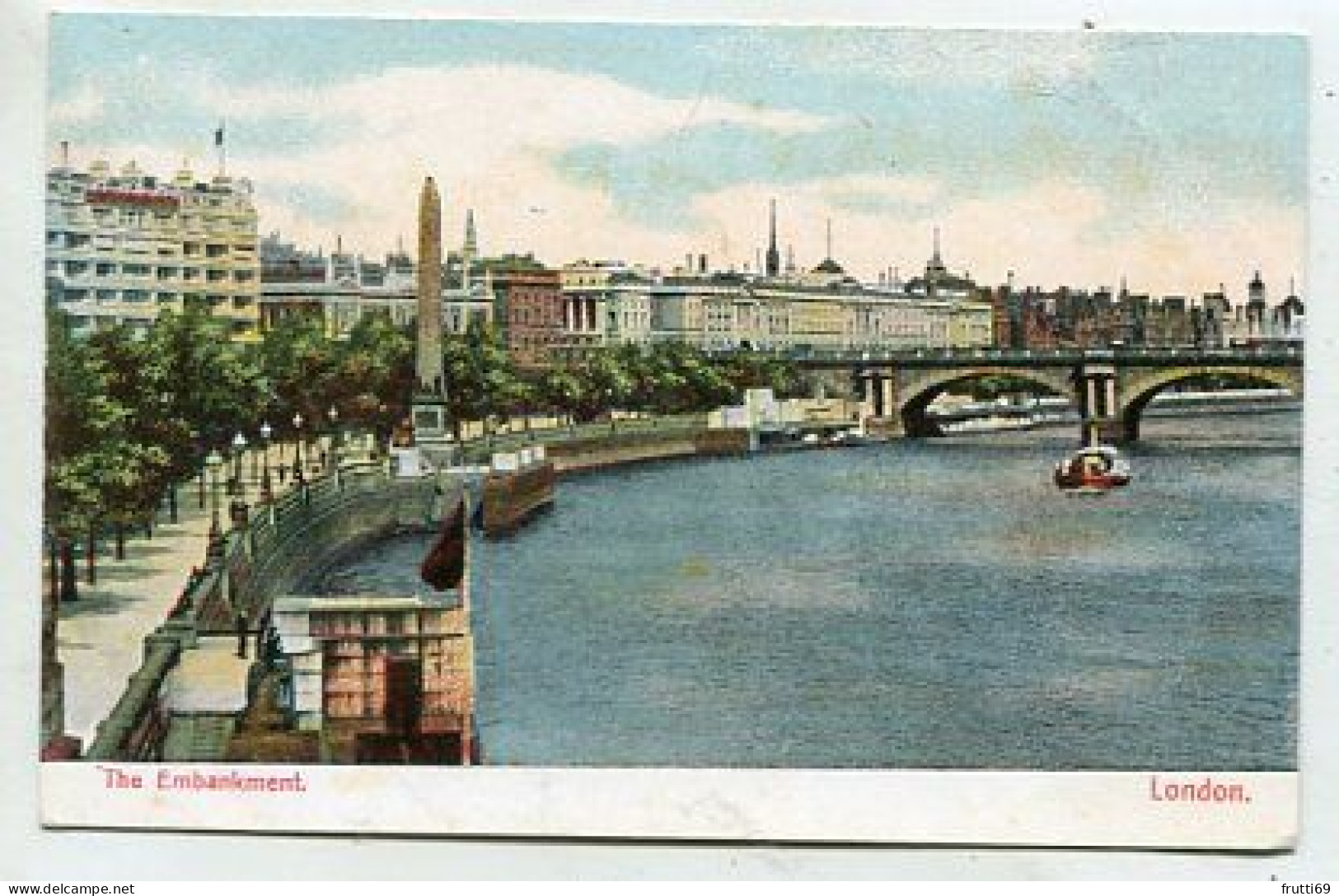AK 141882 ENGLAND - London - The Embankment - River Thames