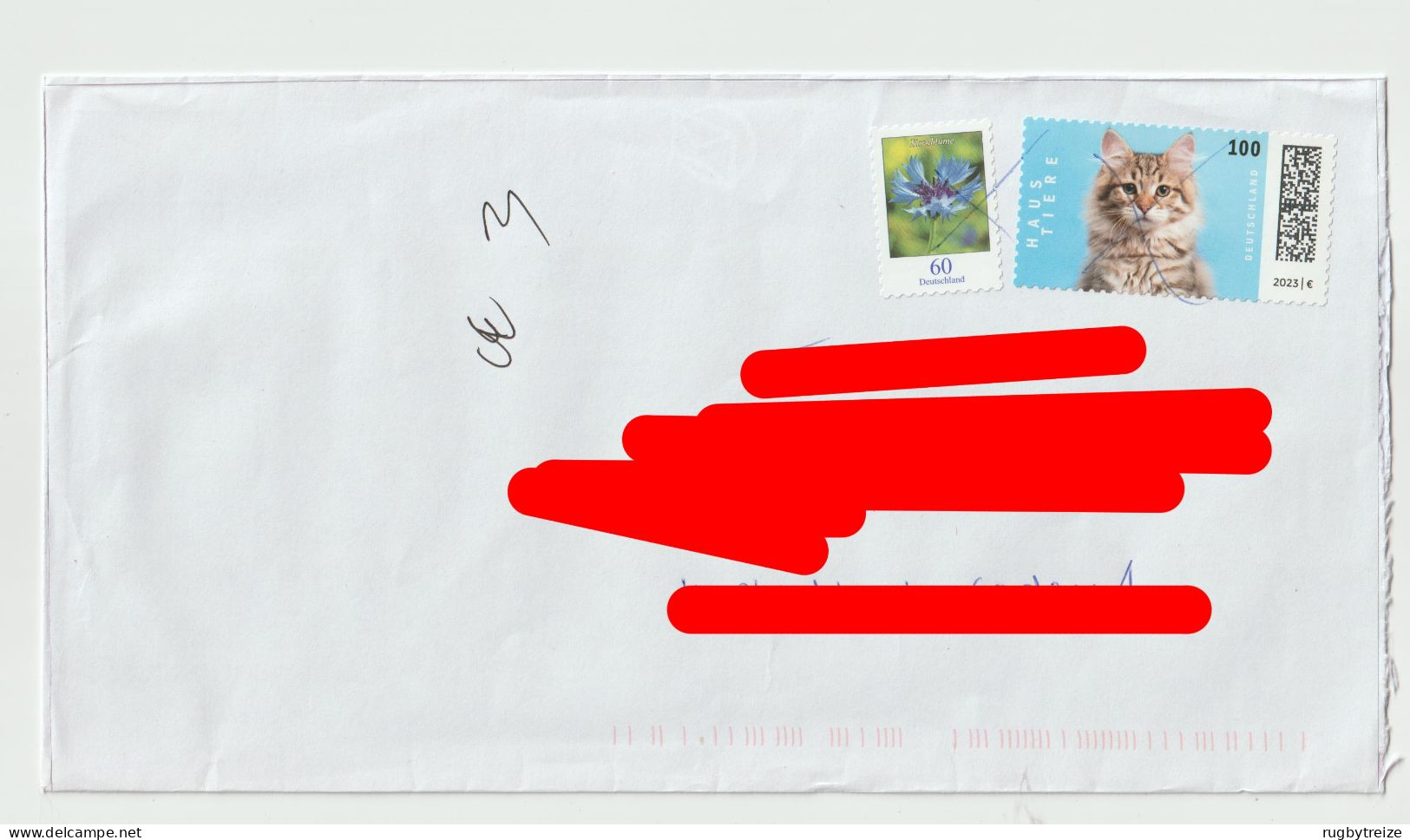 6784 Lettre Cover DEUTSCHLAND ALLEMAGNE 2023 Chat Cat Katze Haus Tiere - Storia Postale