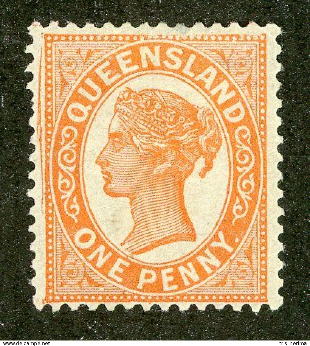 5014 BCx Queensland 1887 Scott 84 M* (Lower Bids 20% Off) - Mint Stamps