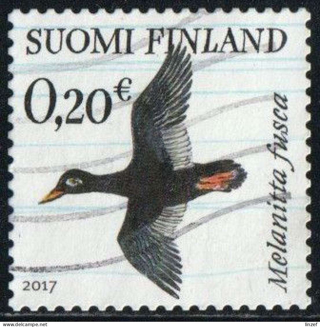 Finlande 2017 Yv. N°2468 - 0,20€ Macreuse Brune - Oblitéré - Gebraucht