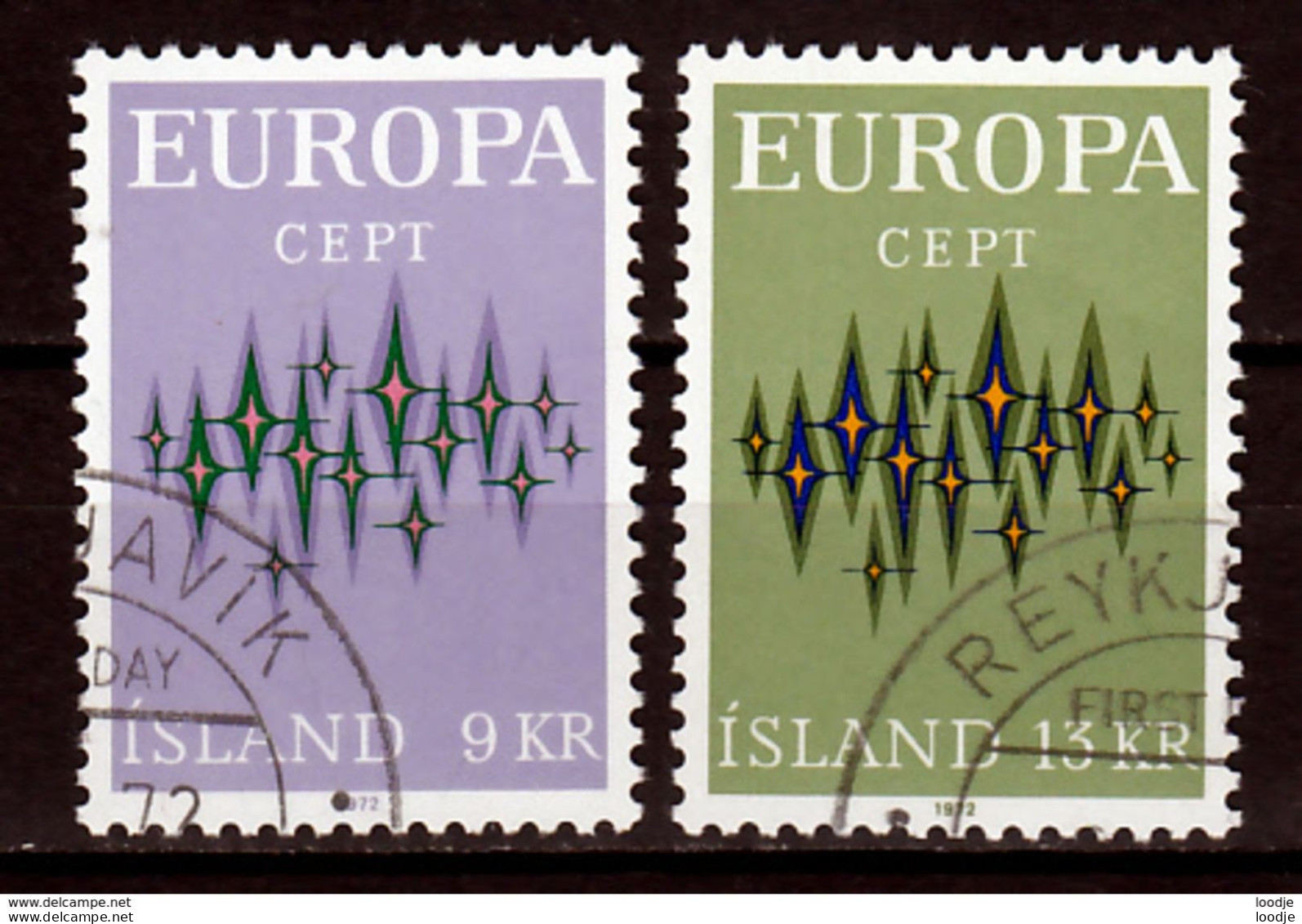 Ijsland  Europa Cept 1972 Gestempeld - 1972
