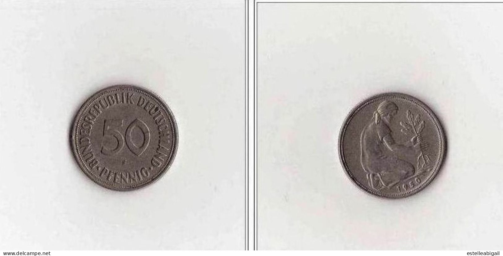 *  50 Pfennig Bundesrepublik   * - 50 Pfennig