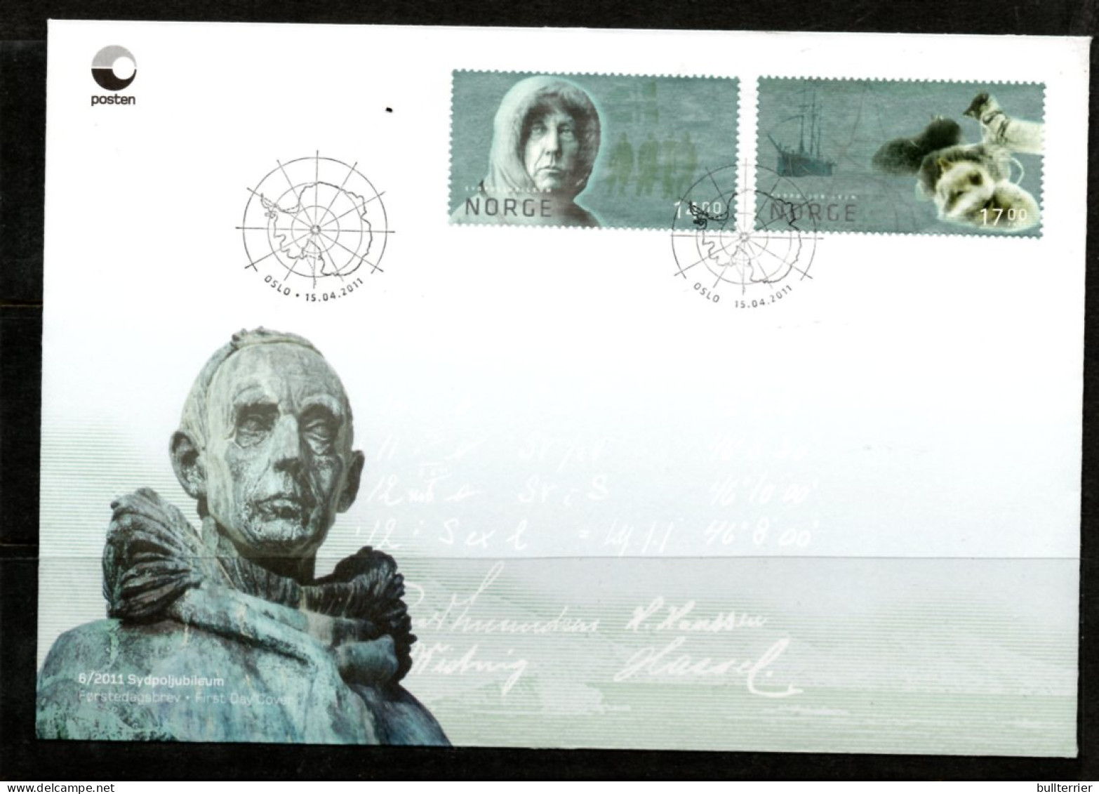 POLAR - NORWAY - 2011 - POLAR  EXPEDITIONS SET OF 2 ON ILLUSTRATED FDC  - Événements & Commémorations