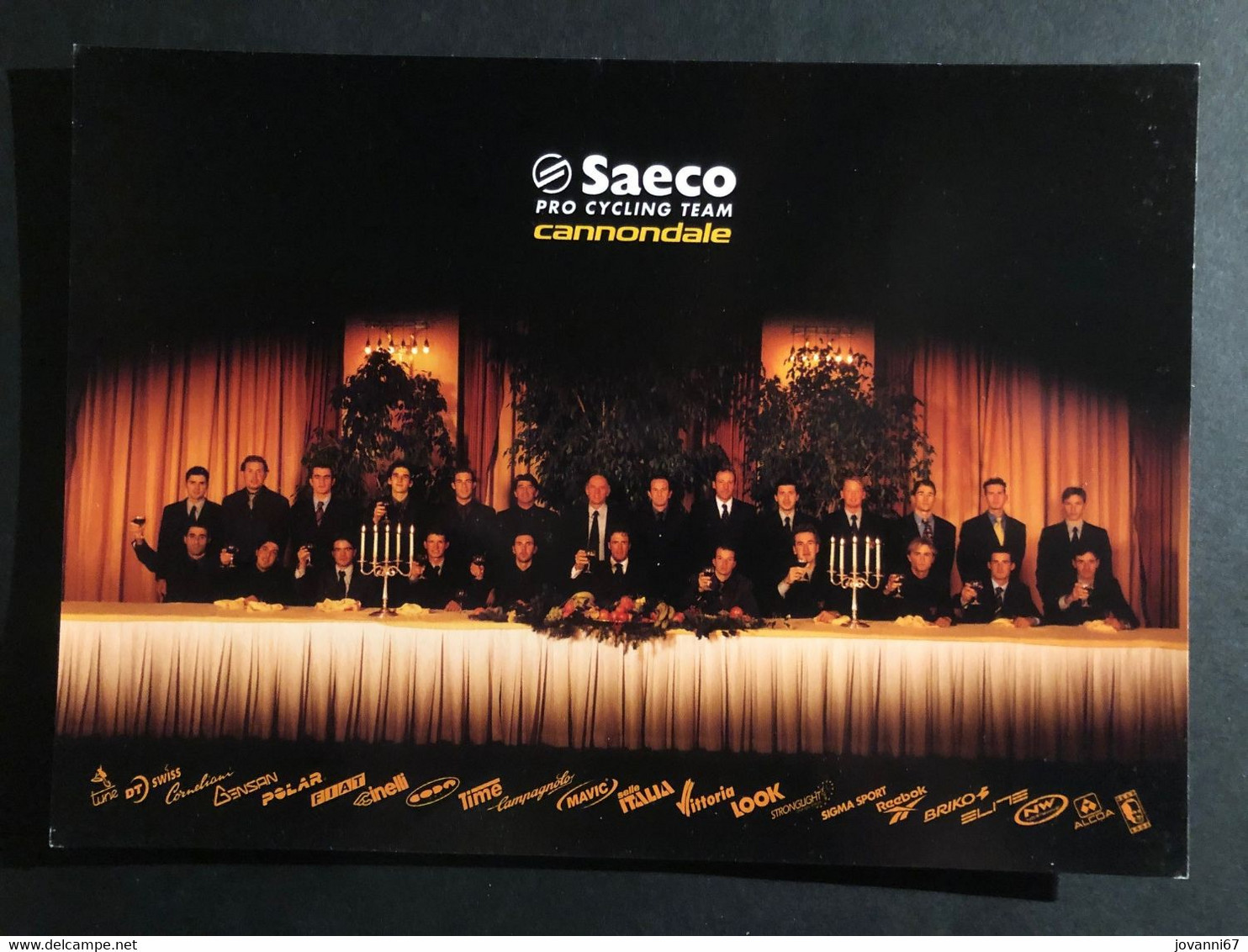 Saeco Cannondale - Team - 1999 - Carte / Card - Cyclists - Cyclisme - Ciclismo -wielrennen - Cyclisme