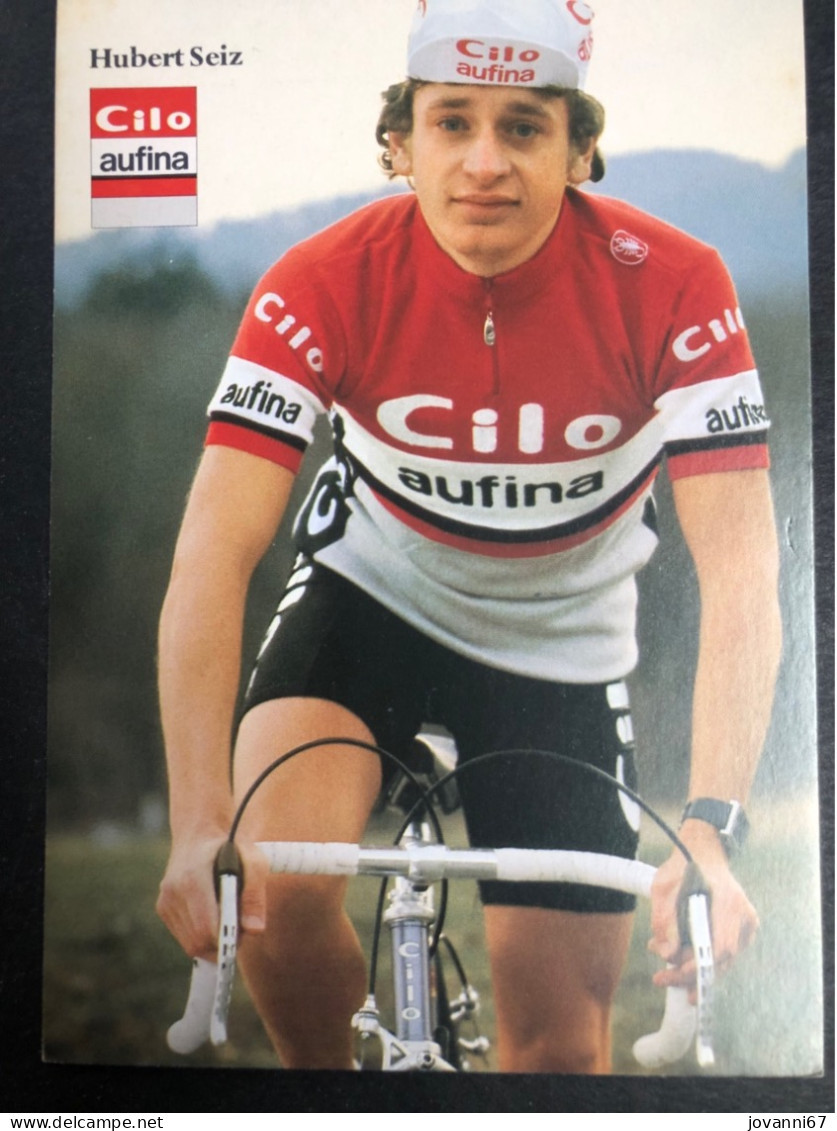Hubert Seiz - Clio Aufina - 1982 - Carte -  Cyclisme - Ciclismo -wielrennen - Cyclisme
