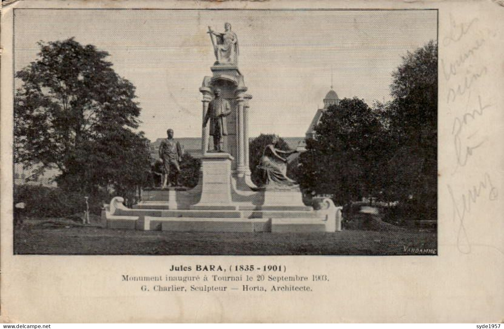 Tournai Monument Jules BARA - Doornik