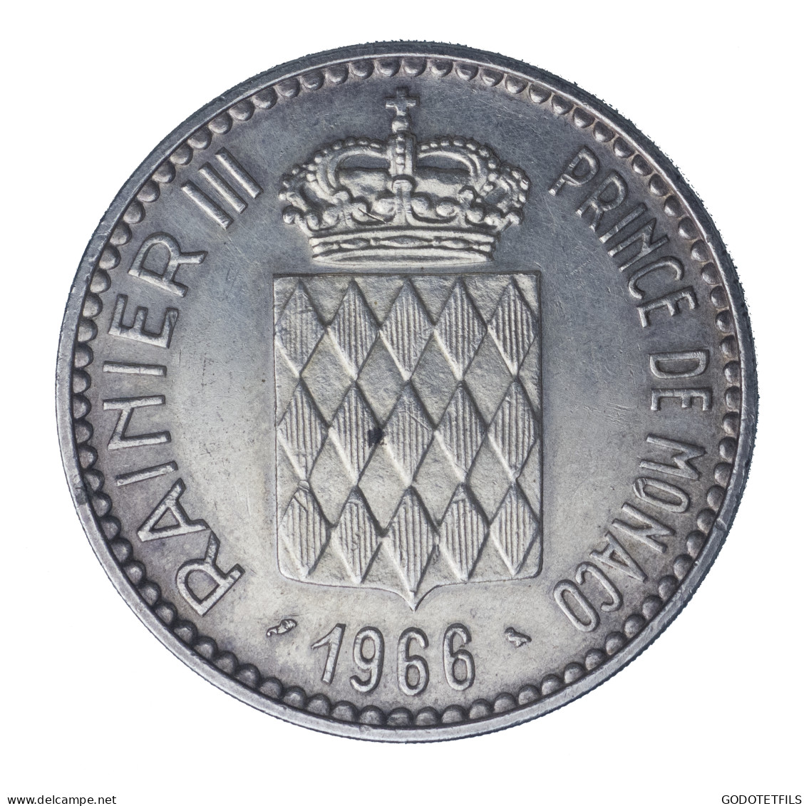 Principauté De Monaco 10 Francs Commémoratif Charles III 1966 Paris - 1960-2001 Nouveaux Francs