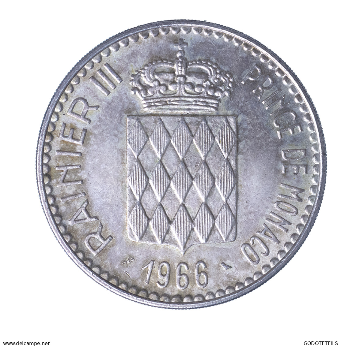 Principauté De Monaco 10 Francs Commémoratif Charles III 1966 Paris - 1960-2001 Nouveaux Francs