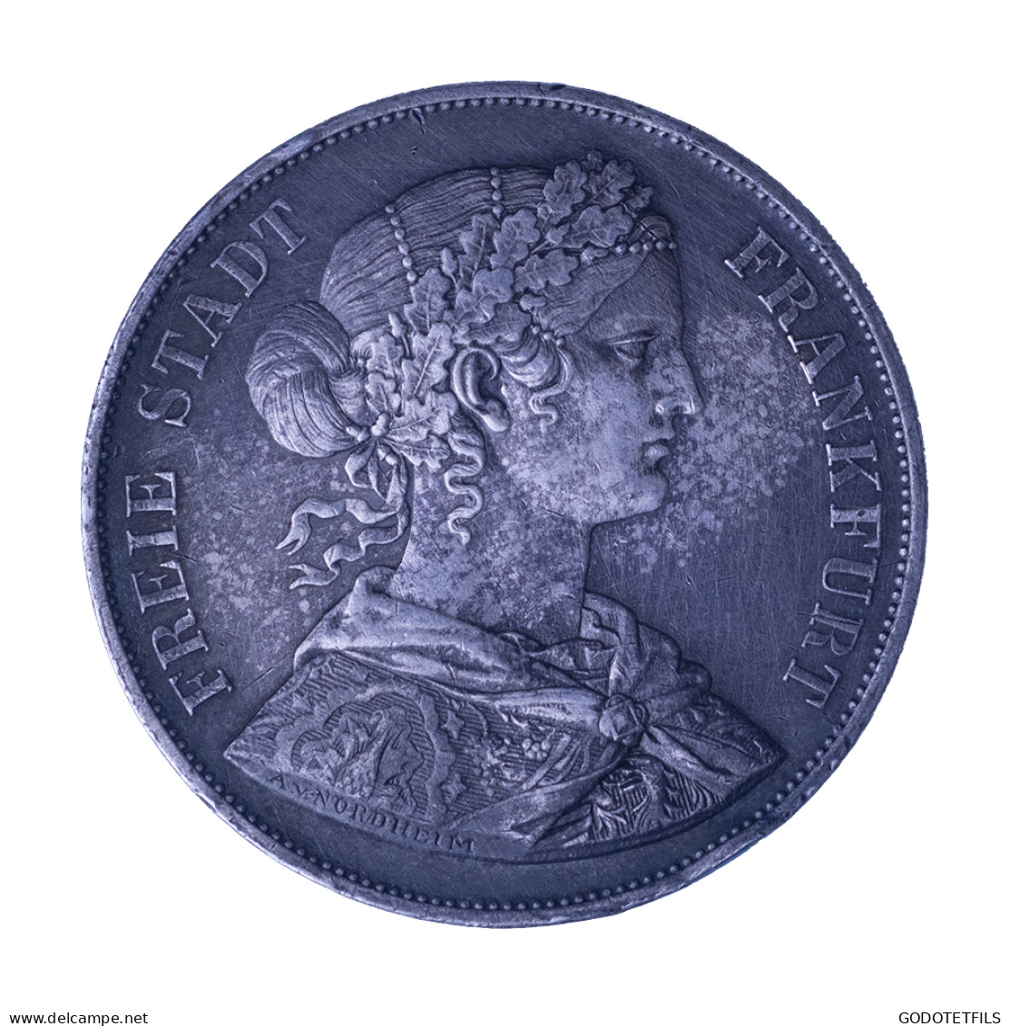 Allemagne- Ville De Francfort 2 Thaler 1866 - Taler & Doppeltaler