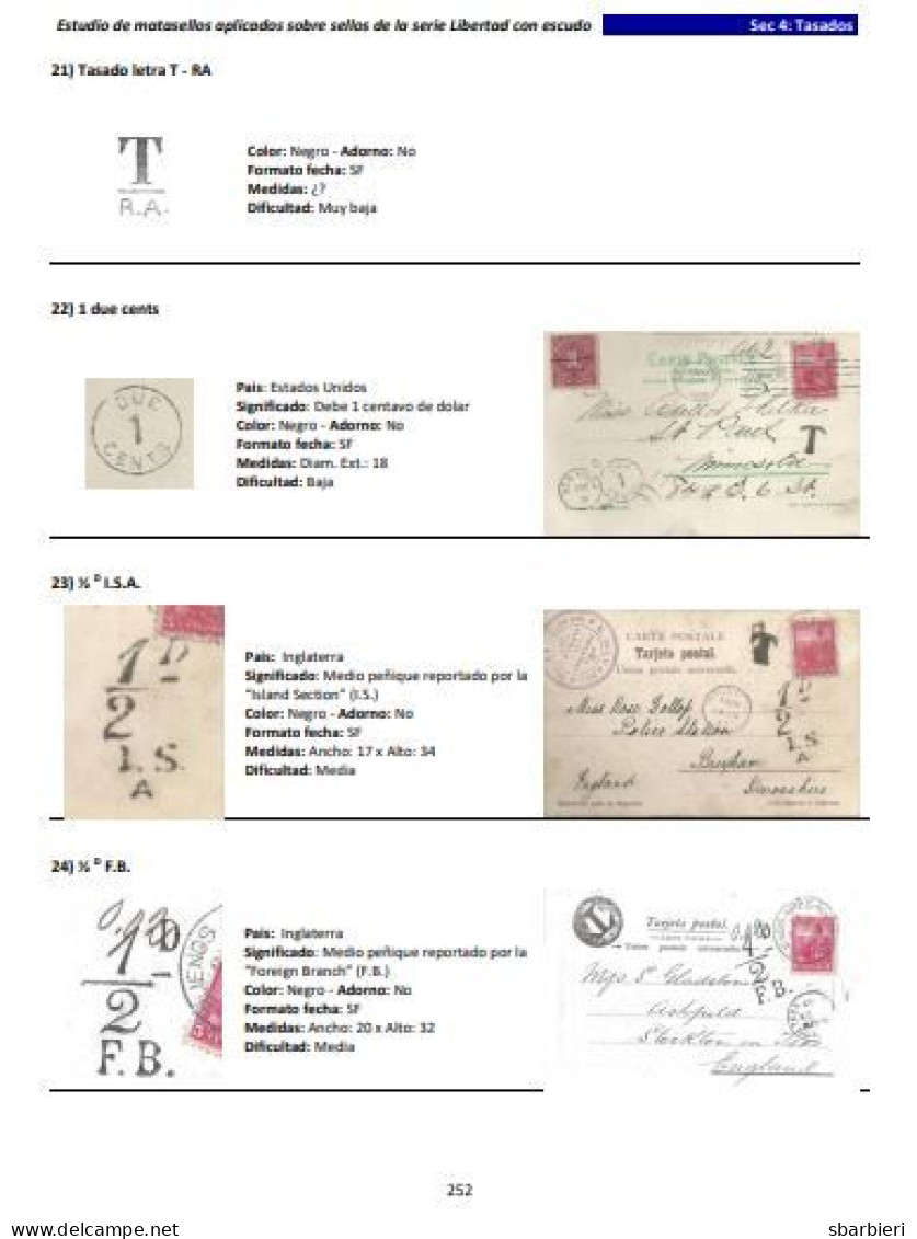 New Ebook! Argentina Postmarks Cancels On Stamps Liberty With Shield, 2nd Ed. - Other & Unclassified