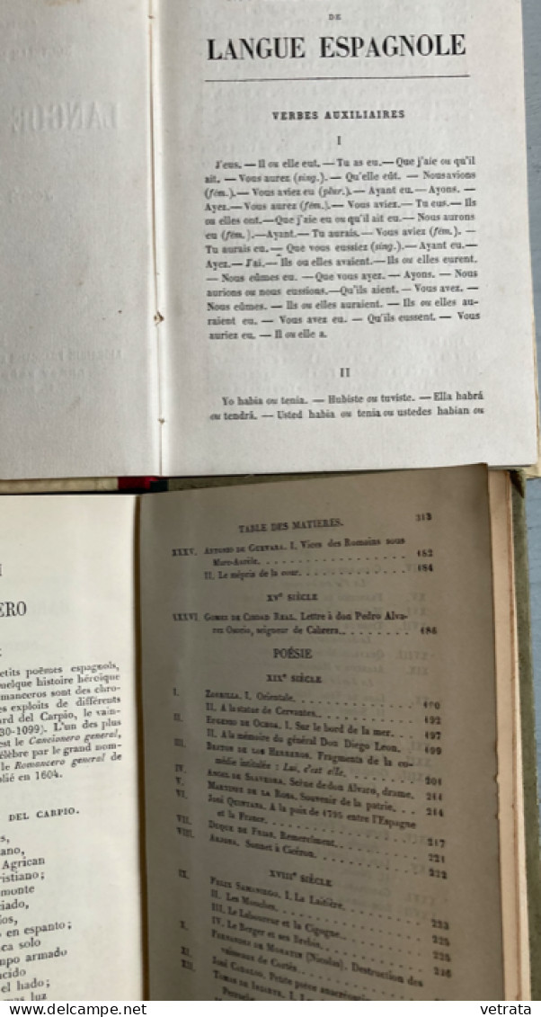 LANGUE ESPAGNOLE = 4 Livres En Espagnol + 1 Dictionnaire - 1 Corrigé Des Versions Et Thèmes & Morceaux Choisis Des Class - Autres & Non Classés