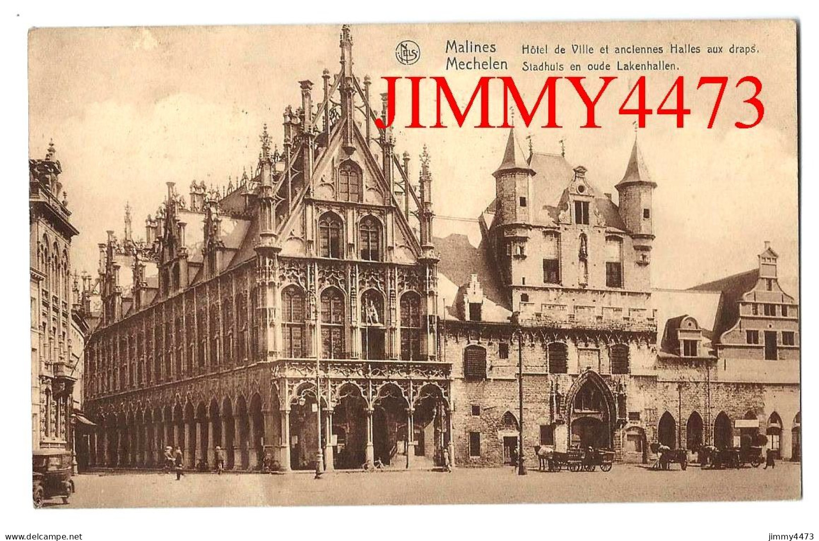 CPA - MALINES - Hôtel De Ville Et Anciennes Halles Aux Draps En 1935 - N° 22 - Edit. Ern.Thill Bruxelles - Mechelen