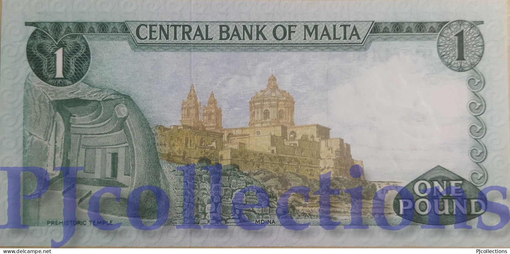 MALTA 1 LIRA 1973 PICK 31d UNC - Malta