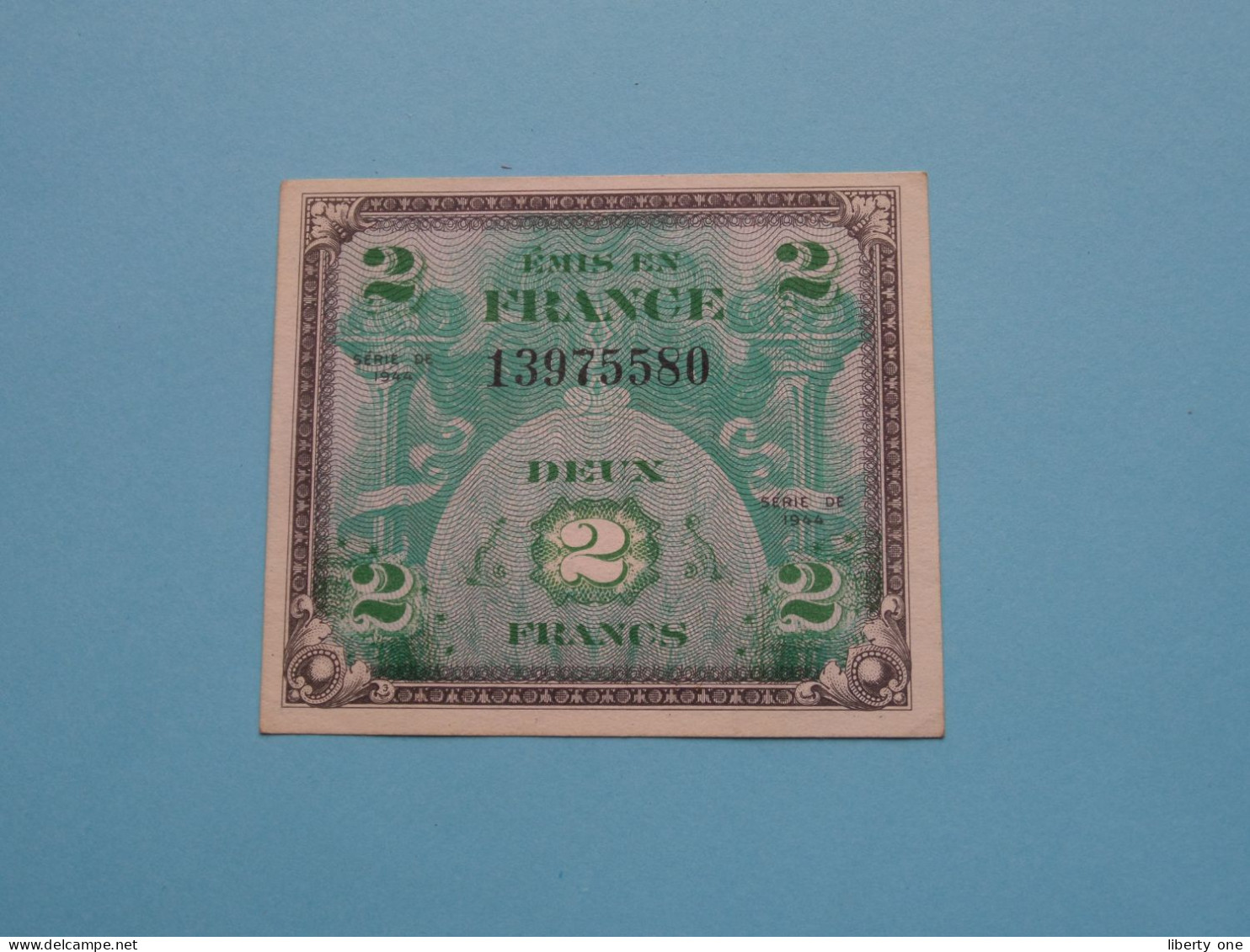 Deux 2 Francs ( 13975580 ) Emis En FRANCE / Série De 1944 ( For Grade, Please See SCANS ) Circulated XF ! - Unclassified