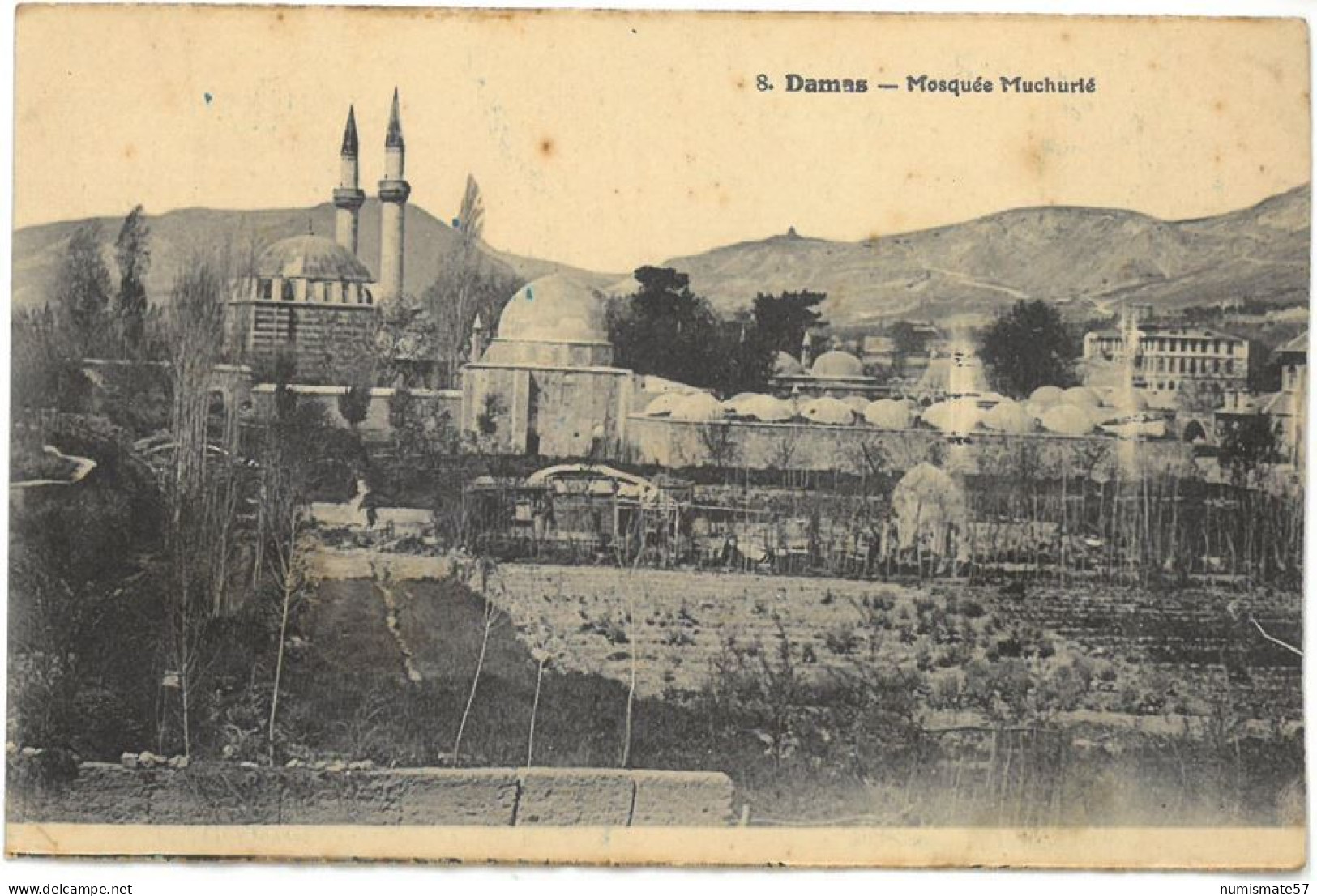 CPA DAMAS - Mosquée Muchurié - Ed. Mampre Hissarian , Beyrouth N°8 - Syrie