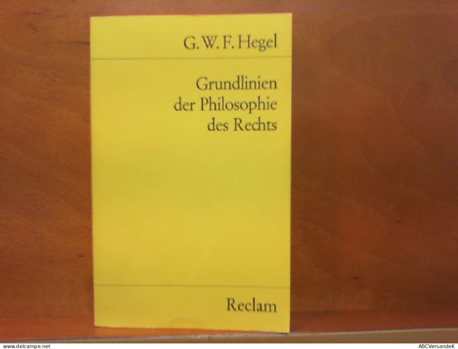 Grundlinien Der Philosophie Des Rechts Oder Naturrecht Und Staatswissenschaft Im Grundrisse - Philosophie