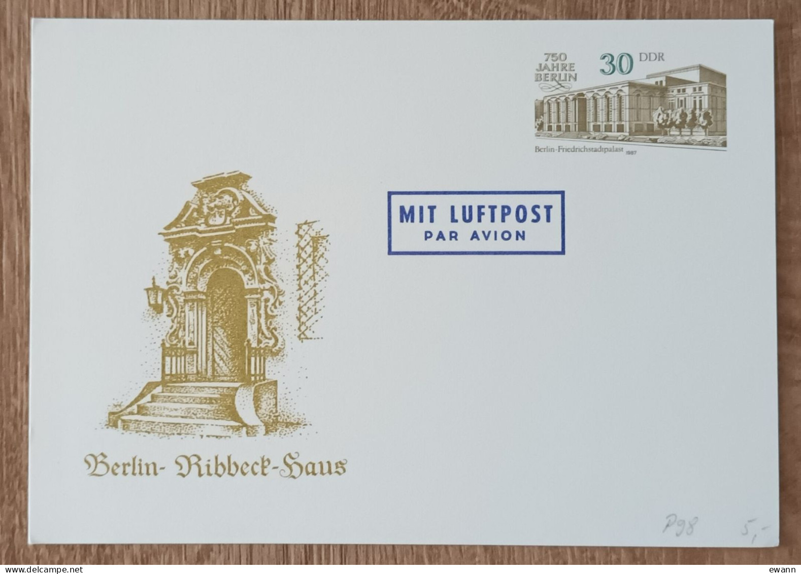 Allemagne DDR - Entier Postal - Berlin Friedrichstadtpalast - 1987 - Cartes Postales - Neuves