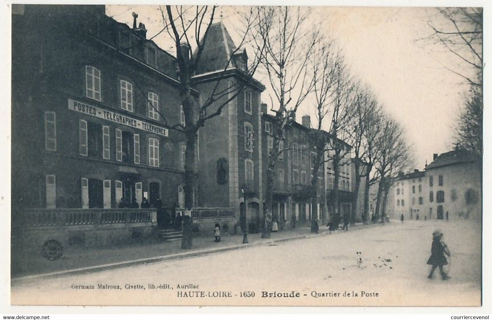 CPA - BRIOUDE (Haute Loire) - Quartier De La Poste - Brioude