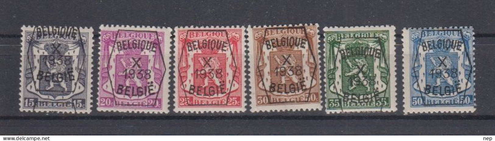 BELGIË - OBP - 1938 - PRE 387/92 (10 Type A) - MNH** - Typo Precancels 1936-51 (Small Seal Of The State)