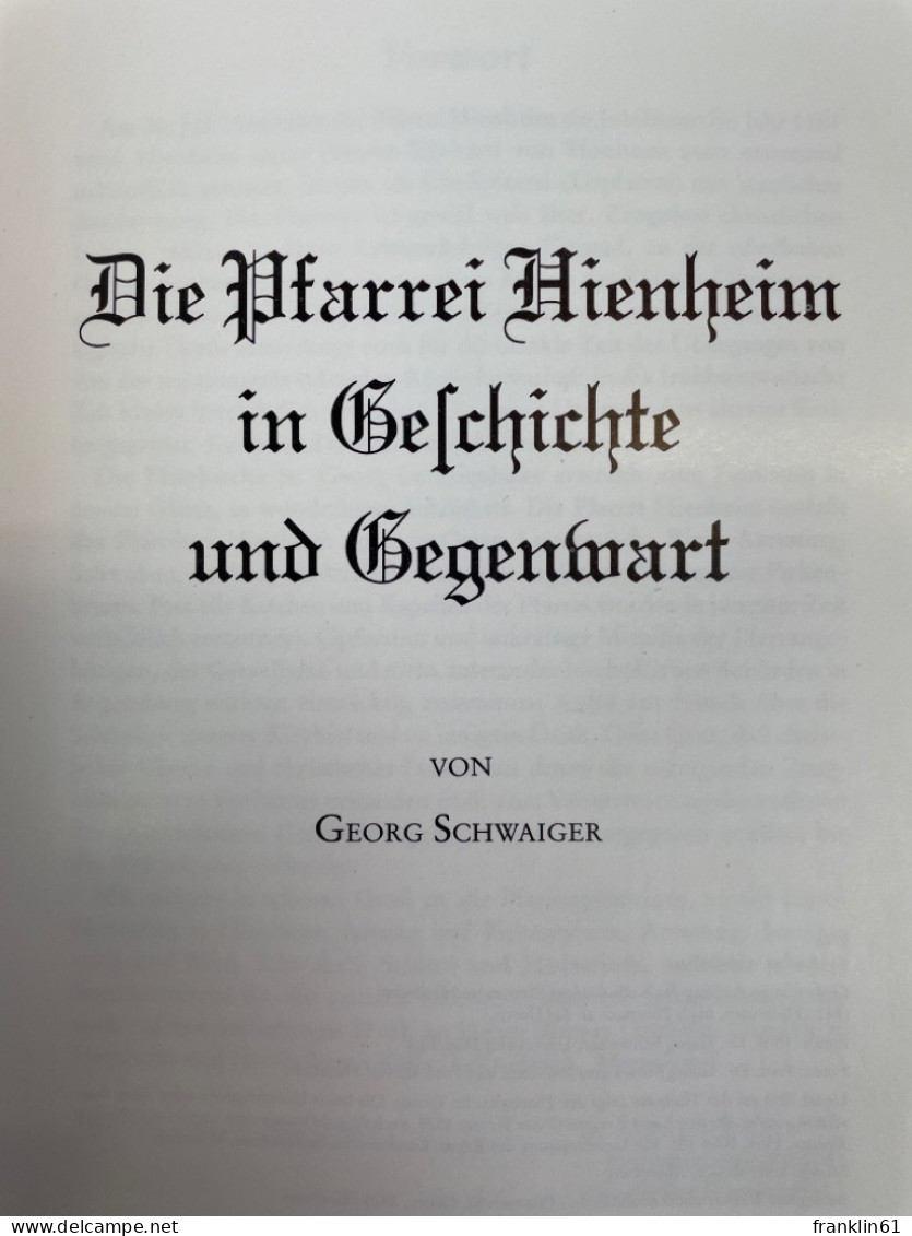 Die Pfarrei Hienheim In Geschichte Und Gegenwart. - 4. Neuzeit (1789-1914)