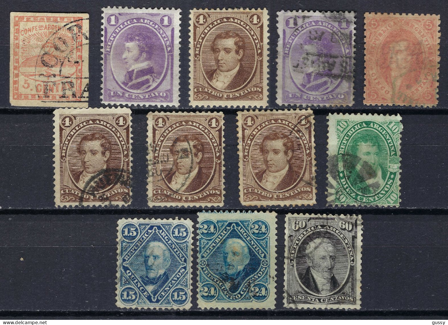 ARGENTINE Ca.1858-78: Lot D'obl. Et Neufs* - Used Stamps