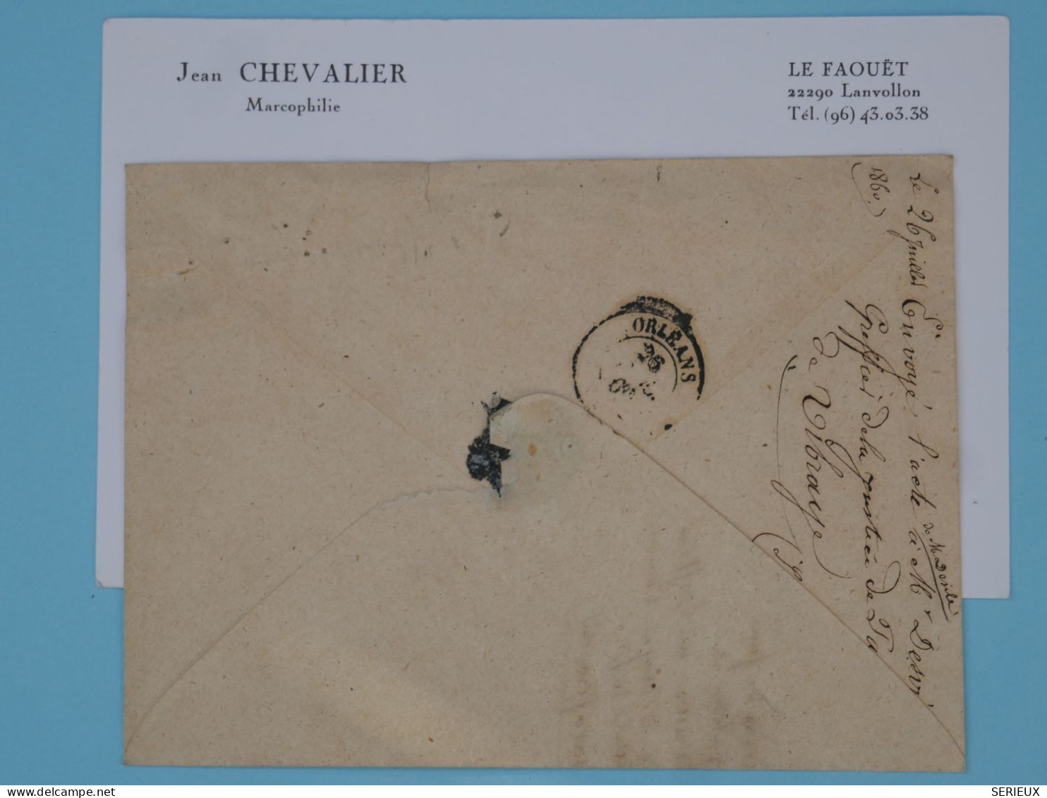 BU18  FRANCE  BELLE  LETTRE RR 1860 PETIT BUREAU PATAY A ORLEANS   +N°14+ AFF . PLAISANT+ - 1853-1860 Napoleon III